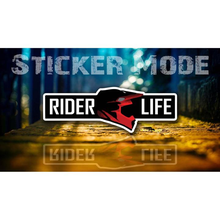 Sticker For Bike | Rider Life | Best Quality  Sticker For Bike Decal  And Decoration ( Sticker_Mode )