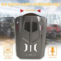 V9 Radar Detector English Russian Human Voice Auto Vehicle Speed Alert Warning X K Anti radar Car Detector. 