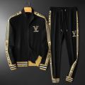 Stylish Premium Cotton Tracksuit Casual Long Sleeve And Trouser Set For Men. 