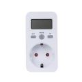 （New）LCD Diplay Electricity Uage Power Meter ocket Energy Wattage KWH Conumption Cot Analyzer Monitor Outlet AC230V EU Plug. 