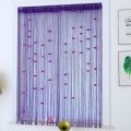 【User-friendly】 Elegant Rose Flower String Curtain Room Divider 1*2M Door Curtain Solid Color Tassel Window Curtain Home Decor. 