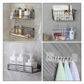 Adhesive Hook Replacement Strong Sticker Hook for Bathroom Corner Shelf Soap Dish No Drilling Organizer New 5/10PCS Shower Caddy. 
