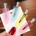 European and American foreign trade new hairpins simple seamless bangs side clips Internet celebrity hairpins small leaf duckbill clip hair accessories.
