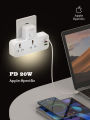 LDNIO Power Strip 2 Port with 2 USB and 1 USB-C PD & QC3.0 E. 