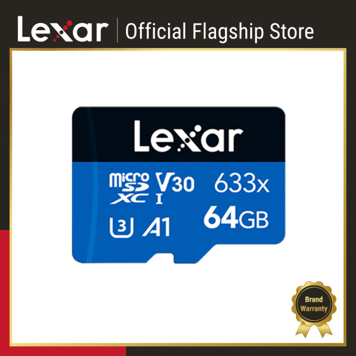 Lexar High-Performance 633x 64GB microSDHC/microSDXC UHS-I Memory Card with High Transfer Speed - Fast Video Capture - Feature A1/A2 Class