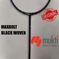 Korea Imported MAXBOLT BLACK WOVEN Unstrung Badminton Racket Bat. 