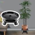 Pot with Wheels Flower Pot Mover Trolley Planter Trolley Rolling Plant Stand for Vase Garden. 