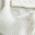 Womens V-Neck Long Sleeve Off-White Winter Sweater From Levin. 