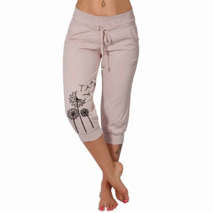 Women's%20Solid%20Color%20Sports%20Yoga%20High%20Waist%20Draw%20Rope%20Capri%20Pants%20Harem%20Yoga%20Pants%20for%20Men%20-%20Image%205