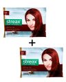 Streax Cream Hair Colour 0.6 Flame Red (25 g + 20 ml) 2packets. 