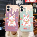 JIUMOO For Xiaomi MI Poco F4 GT POCO F3 GT Redmi K40 Gaming K50 Gaming Case Cartoon Strawberry Rabbit Luxury Plating Phone Cases New Square Edge Pattern Silicone Soft Case Camera Lens Shockproof Protection Cover. 