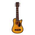 Guitar Model, Basswood Mini Guitar Model Reddish Brown with Stand for Home. 