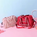 Small Short Business Trip Portable Travel Bag for Women Fashion out Small Luggage Bag Gym Bag Lightweight Waterproof Oxford Cloth. 