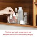 Clear Makeup Organizer for Vanity Cosmetics Display Cases Storage Box for Bathroom Counter Dresser Brushes Lipsticks Y5GB. 