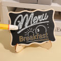 1/10pcs Mini Message Blackboard Wood Chalkboard Wooden Memo Black Board Collapsible Writing Boards.