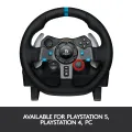 Logitech G29 Driving Force Racing Wheel and Floor Pedals, Real Force Feedback, Stainless Steel Paddle Shifters, Leather Steering Wheel Cover for PS5, PS4, PC, Mac.