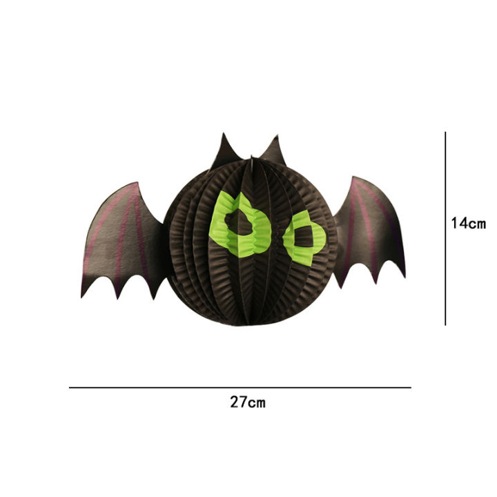 【Yibei Fairy Tale Toy City】decoration props paper pendant spider pumpkin ghost garland bar haunted house decoration prank