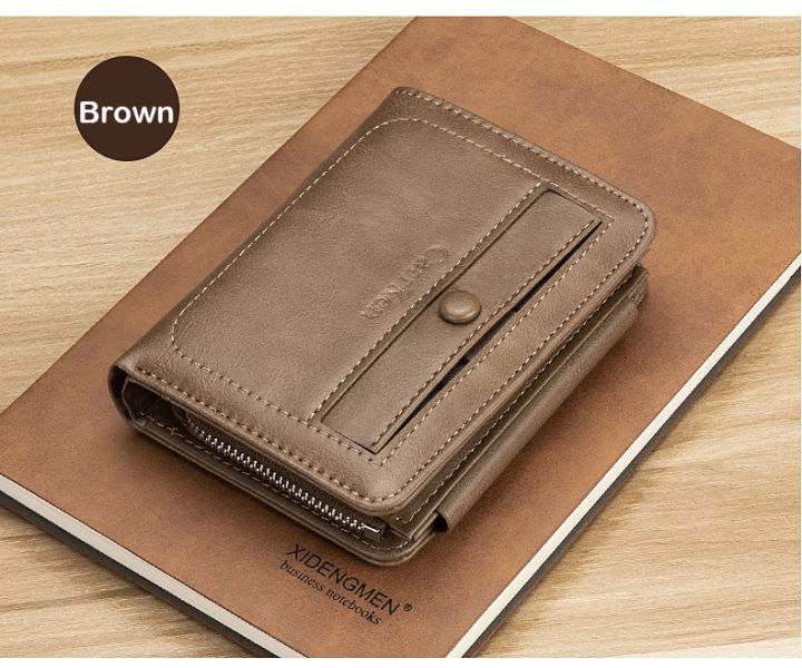 High%20Quality%20Carrken%20New%20Fashion%20Retro%20PU%20Leather%20Short%20Wallet%20Men%203%20Fold%20Card%20Holder%20Multi-card%20Coin%20Purse%20-%20Image%207