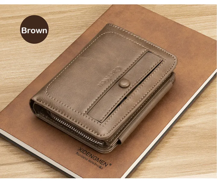 High%20Quality%20Carrken%20New%20Fashion%20Retro%20PU%20Leather%20Short%20Wallet%20Men%203%20Fold%20Card%20Holder%20Multi-card%20Coin%20Purse%20-%20Image%207