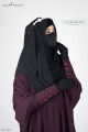 Glam Touch Premium Pleated Kaftan Abaya, Dubai Cherry Abaya.