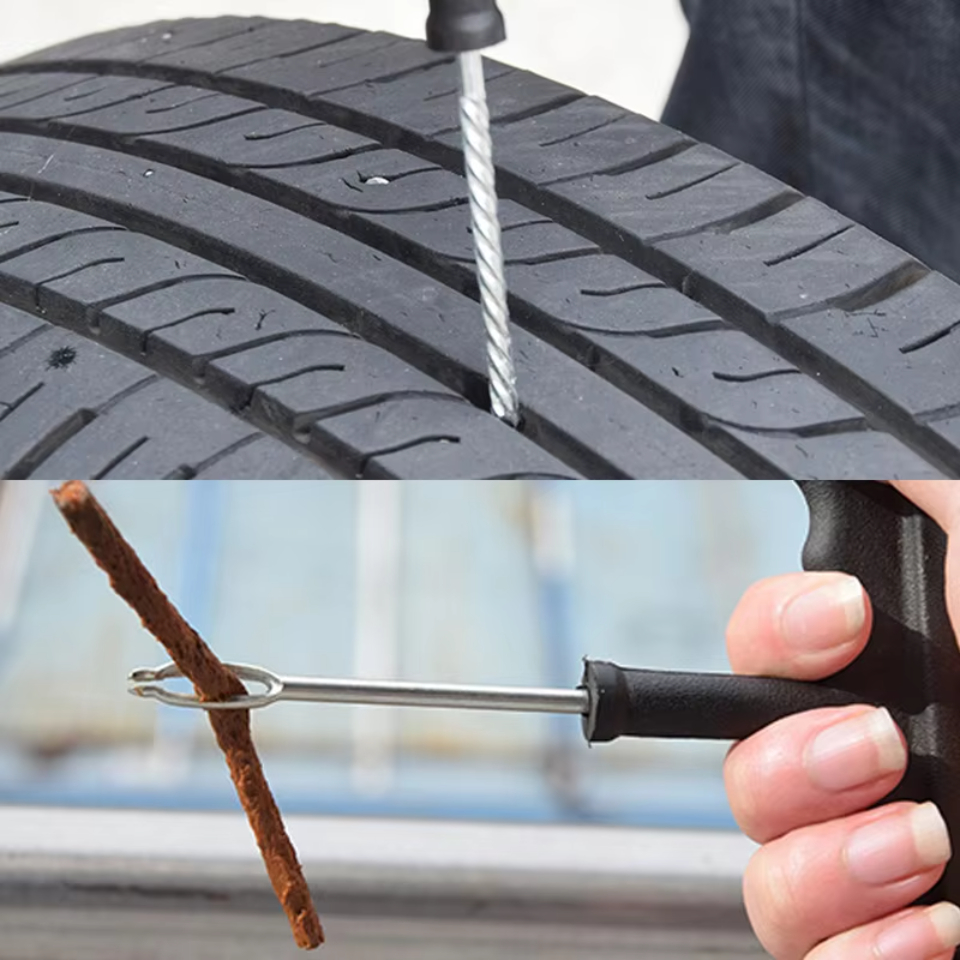 Most Popular Best Quality Car Motorcycle Tire Repair Tool Tire Repair Kit Studding Tool Set Auto Bike Tubeless Tire Puncture Plug Garage Tools