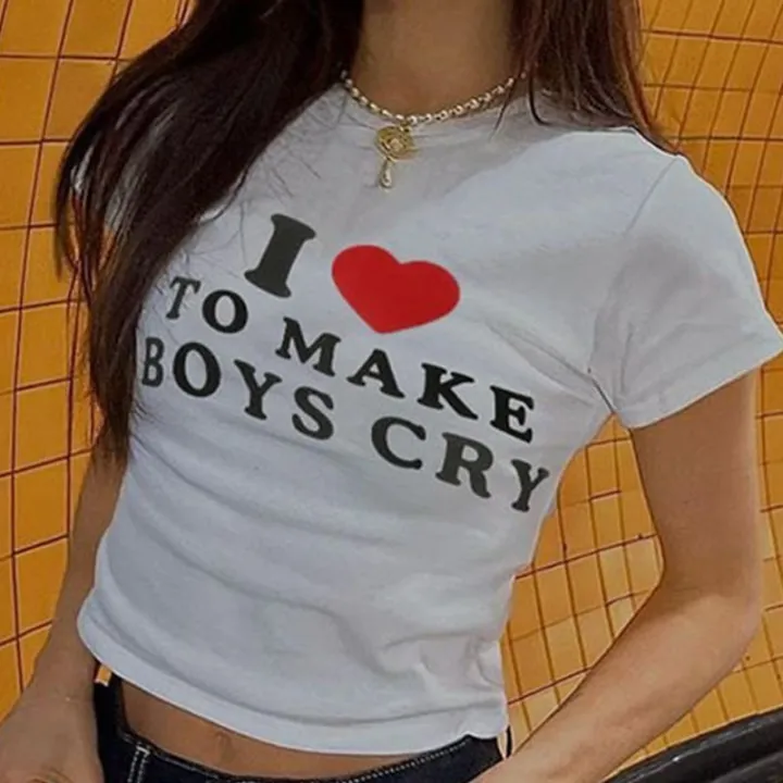 I%20Love%20To%20Make%20Boys%20Cry%20Letter%20Print%20T-shirts%20Y2k%20Women's%20O-neck%20Short%20Sleeve%20Casual%20Crop%20Top%20Harajuku%20Fashion%20Tight%20Corset%20-%20Image%206