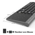 Slim 2.4G Wireless Keyboard with Touchpad Mouse Number Numeric USB Wireless Keypoard for Android Windows Desktop Laptop TV Box. 