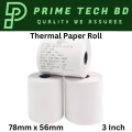 Thermal Paper roll, 78mm x 56mm,10 pcs,Pos Printer Roll For Thermal Printer,Pos Printer,Customer Receipt,3 Inchi Thermal Printer.