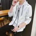 Korea Style We Sweatshirts Men Hoodies Argyle Hoodies Dress Hooded Homme Zipper Streetwear Hop Clothing Male OverSize 4XL.