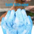 Pet Grooming Cleaning Gloves Dog Cat Bathing Glove Indirect Shampoo Gel Scrubber Clean Soft Silicone Glove Hand Skin Protection. 