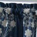 1 Panel Floral Blackout Half Window Covering Cafe Curtains Short Tier Curtains Drapes for Kitchen.