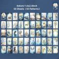 Sweet Journal 50PCS Romantic Preface Series Washi Stickers Diary Journaling Decorative Crafts Scrapbooking DIY Waterproof Sticker Book. 