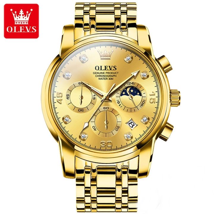 OLE_VS%202889%20Men's%20Fashion%20Watch%20Waterproof%20Diamond%20set%20Dial%20Chronograph%20Stainless%20Steel%20Strap%20with%20-%20Image%203