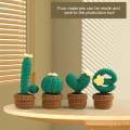 Crocheted Planter Crocheting Craft Table Centerpieces Crochet Kit for Kid Teens Beginners.