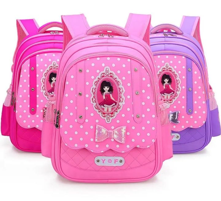 Fashion cute cartoon kids school bag Barbie frozen sweet peppiest