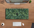 Cute Green Desk Mat Kawaii Black Cat Mousepad Aesthetic Plants Nature Laptop Rug Round Mousepad Large Gaming Deskmat mouse Pad.