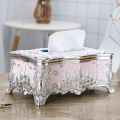 Rectangular Table Top Tissue Box, Architectural Sculpture Napkin Box，Decorative Paper Box， for Kitchen Dining Room, Bathroom, Desk. 
