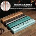 【Hey my home】Incense Holder Incense Burner Protable Traditional Type Wood Incense Box Aromatherapy Censer For Office. 