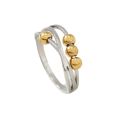 No Fade Layers Stainless Steel Anxiety Ring For Women Layers Open Adjustable Spinner Fidget Beads Rings for Anxiety Worry Ring. 