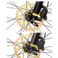 New TOOPRE Bike Brake Rotors CNC Cooling Gold Bike Disk Brake Rotor 160mm 180mm Cycling Bicycle Parts Mountain Road Bike. 