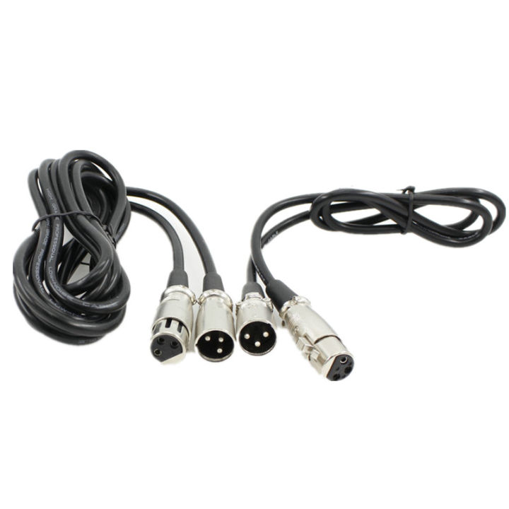 cord microphone Black 2.5M / 1M Long 3 Pin XLR Male to Female Extension Microphone Mic Cable For Phantom Power
