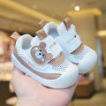Summer Boys Soft Sole 1 to 2 Year Old Walking Female Baby Hollow Mesh Spring and Autumn Breathable Board Shoes.