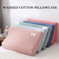 Home Textile Cotton Latex Pillows Case Solid Color 50*30cm/60*40cm Pillow Cover Soft Comfortable Sleeping Pillowcase Pillow.