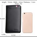 Mobile Cover and Card Holder Long Wallet - Black. 