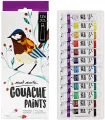 Mont Marte Gouache Paint Set – 12 Colors in 12ml Tubes for Artists & Students. 