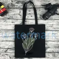 Flower Print Canvas Tote Bag Totes Aesthetic Bags for Women Shopper Shopping Bag Back To School Gift for Teacher Bolsa Feminina. 