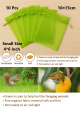 Fruit Protection Bags 10Pcs(4x6 INCHI), Pest Control Anti-Bird Netting Bags Mesh Grape Planter Grow Bags Fruit Packing. 