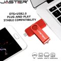 JASTER OTG Usb Flash Drive 64G 32G 16G 8G 4G Pen Drive Thumb Drives Memory Stick Android Free TYPE-C Adapters Key Chain Pendrive.