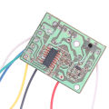 4CH RC Remote Control 27MHz Circuit PCB Transmitter and Receiver Board with Antenna Radio System for Car Toy.