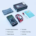 BSIDE Multimeter Auto/Manual Range Digital Universal Meter 6000 Counts LCD Display True RMS Smart AC/DC Voltage Current Meter with BT Function AC/DC Voltage Current Resistance Capacitance Frequency Temperature Duty Cycle Measurement. 